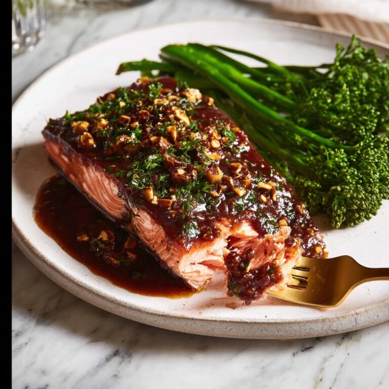 Bourbon Brown Sugar Glazed Salmon Recipe