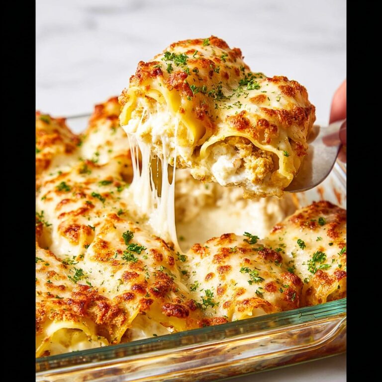 Chicken Alfredo Lasagna Roll Ups Recipe