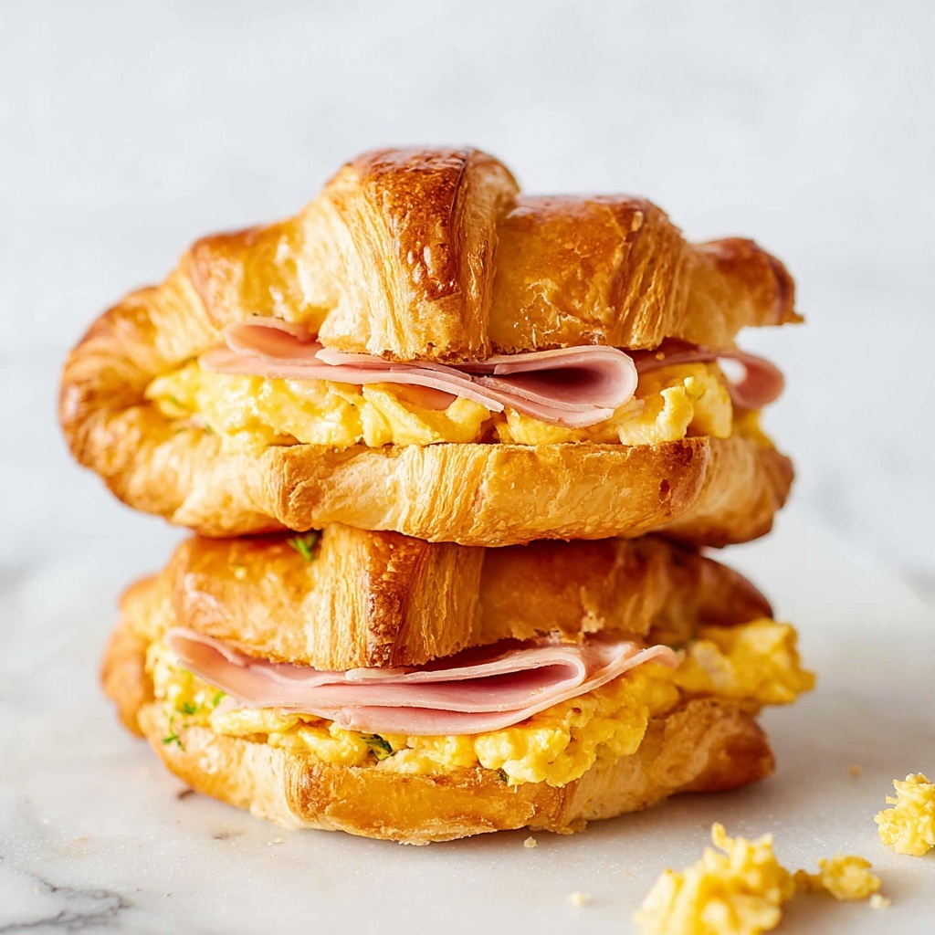Croissant Breakfast Sandwiches Recipe - Recipe Image