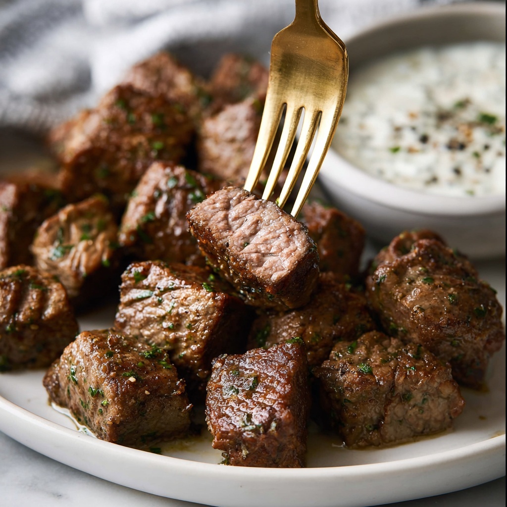 Air Fryer Steak Bites Recipe - Recipe Image