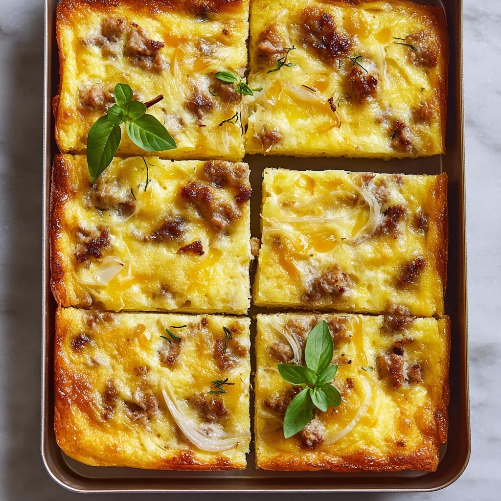 Breakfast Sausage and Hash Brown Pizza Recipe - Recipe Image
