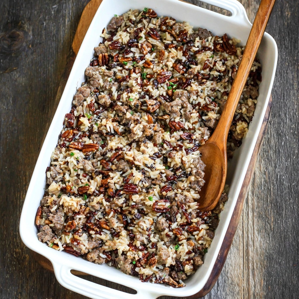 Wild Rice Sausage and Apple Stuffing Recipe - Recipe Image
