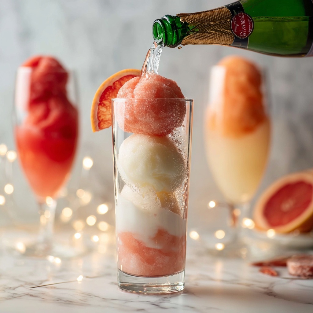 Sherbet Mimosas Recipe - Recipe Image