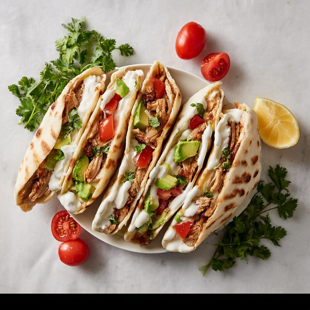 Chicken Avocado Pita Sandwiches Recipe - Recipe Image