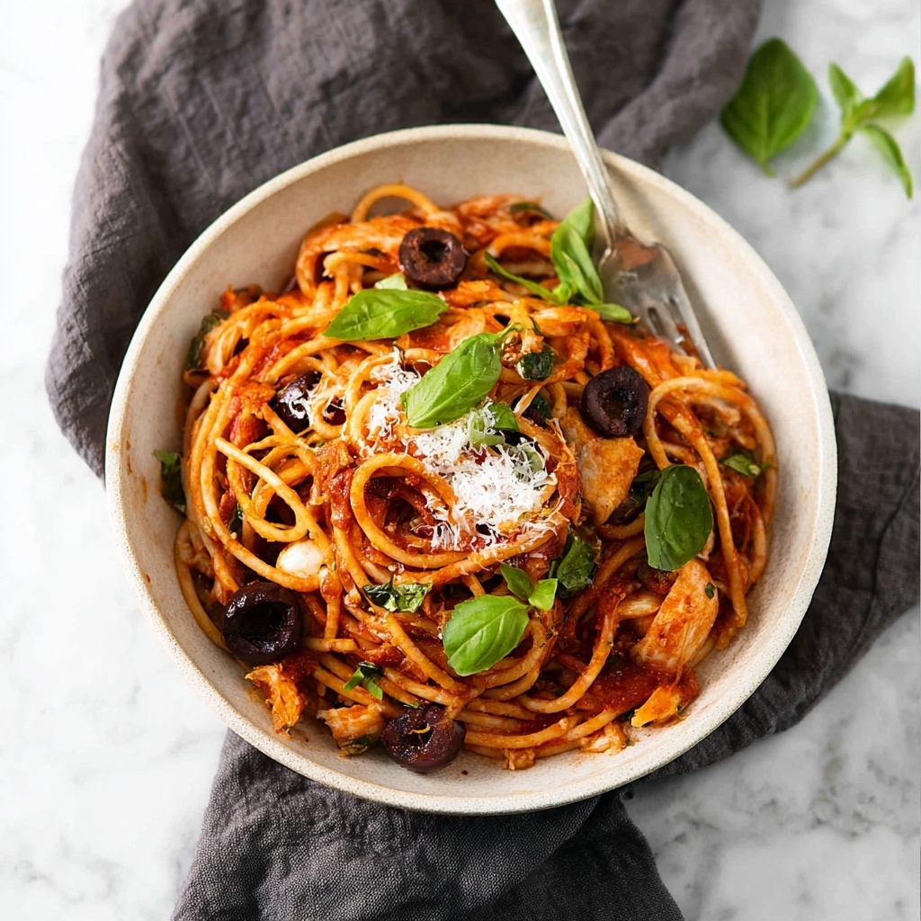 Sicilian Chicken Spaghetti Recipe - Recipe Image