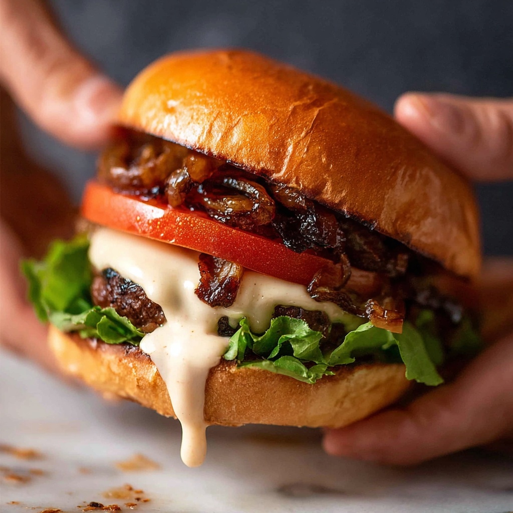 Swiss Mushroom Burgers Recipe - Recipe Image