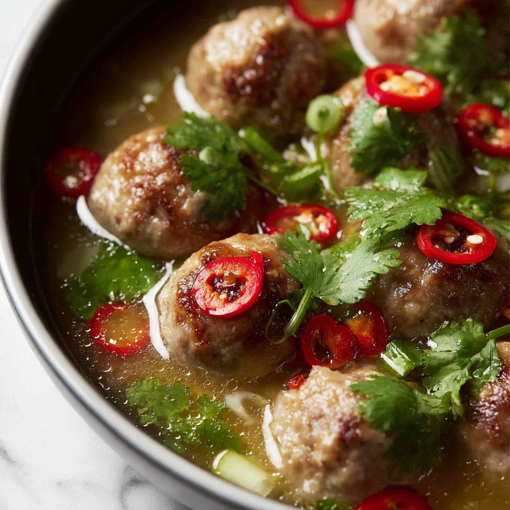 Vietnamese Pork Meatballs for Banh Mi Recipe - Recipe Image