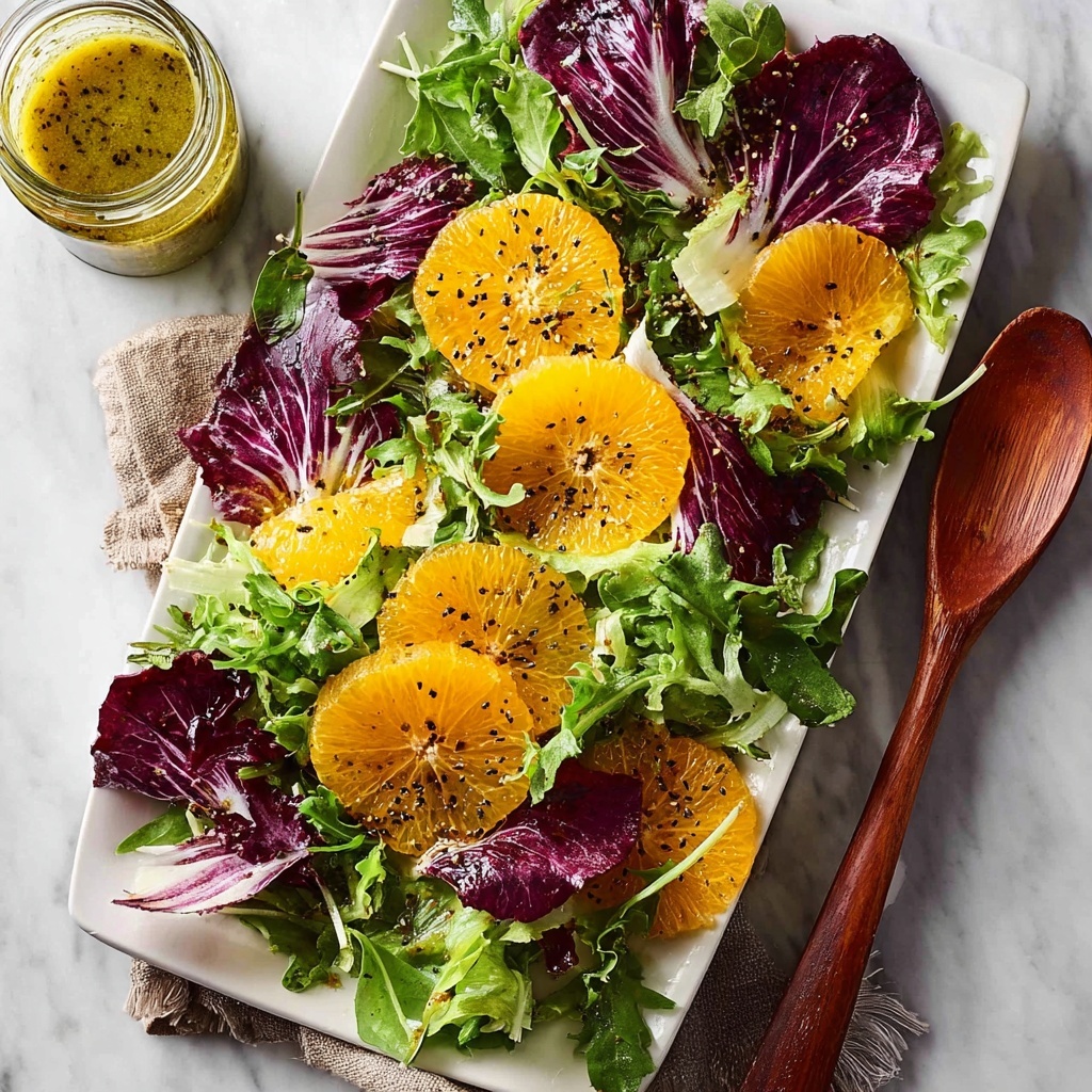 Bitter Leaf and Orange Salad with Orange Poppyseed Dressing Recipe - Recipe Image