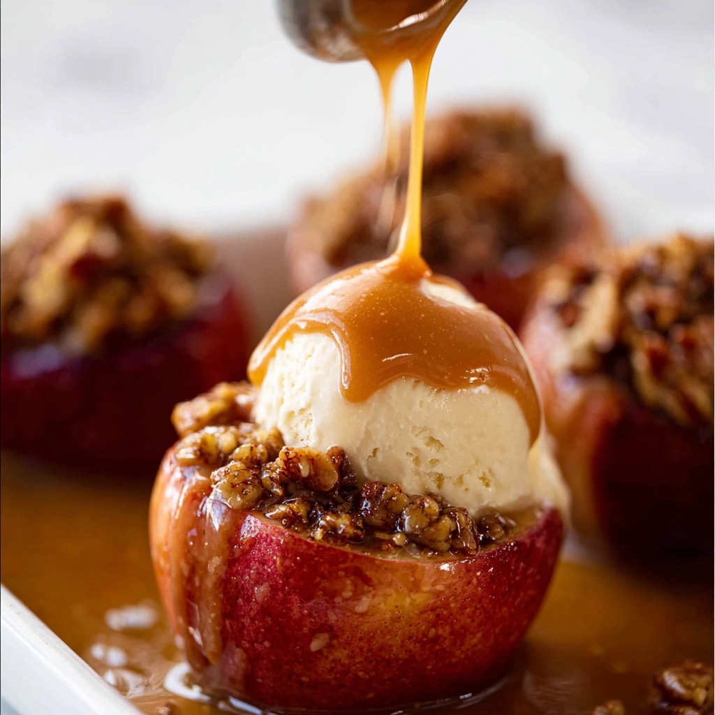 Caramel Self-Saucing Baked Apples Recipe - Recipe Image