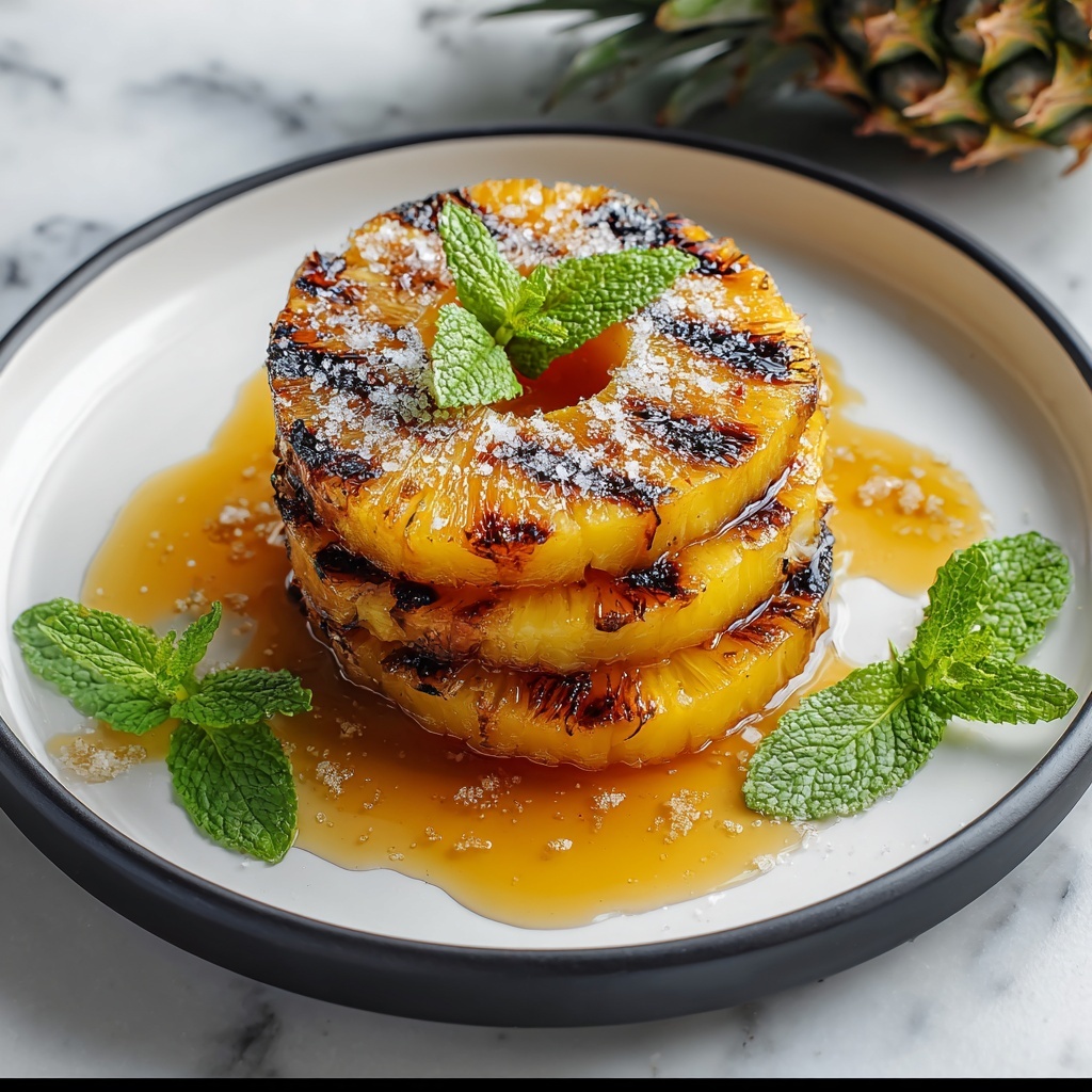 Grilled Pineapple with Caramelized Brown Sugar Recipe - Recipe Image