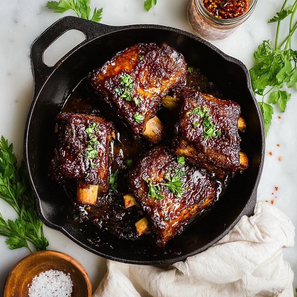 Sticky Honey Garlic Ribs Recipe - Recipe Image