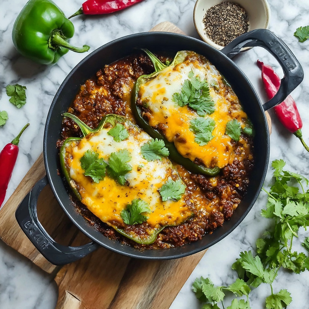Picadillo & Cheese Chile Rellenos Recipe - Recipe Image