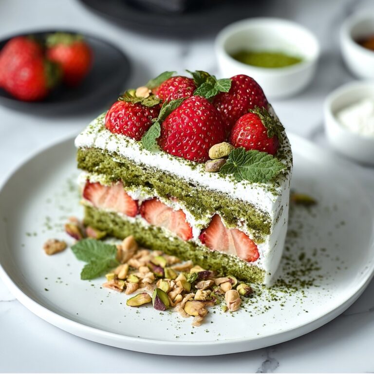 Strawberry Matcha Cake Recipe