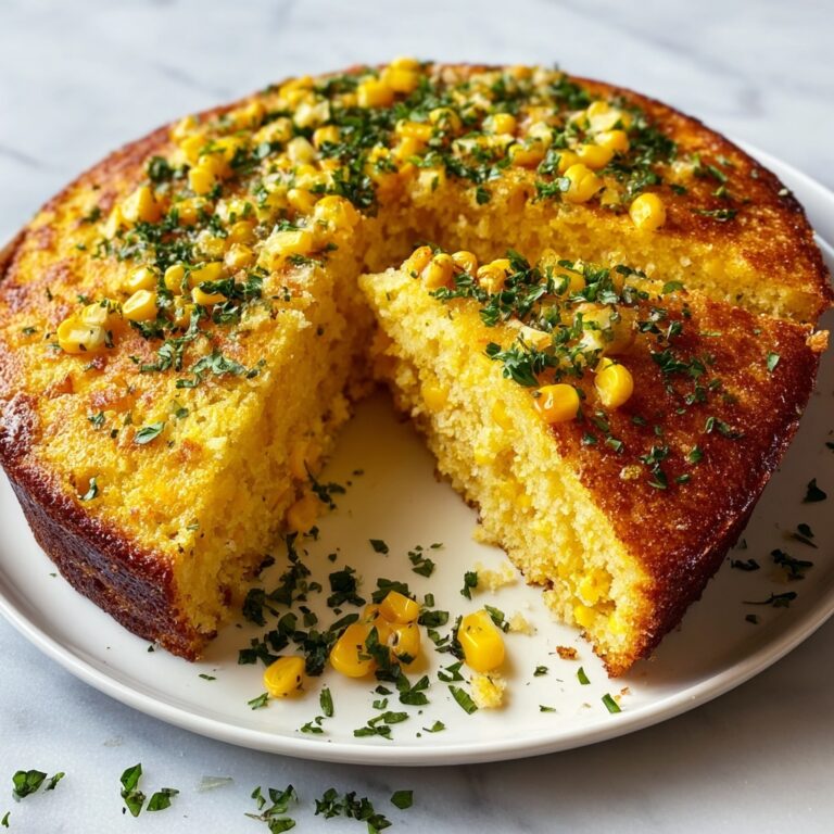 Savory Baked Corn Pudding with Cheddar and Herbs Recipe