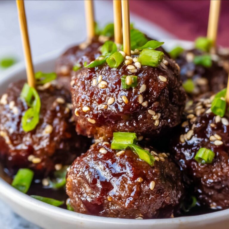 Raspberry Balsamic Meatballs (Slow Cooker) Recipe