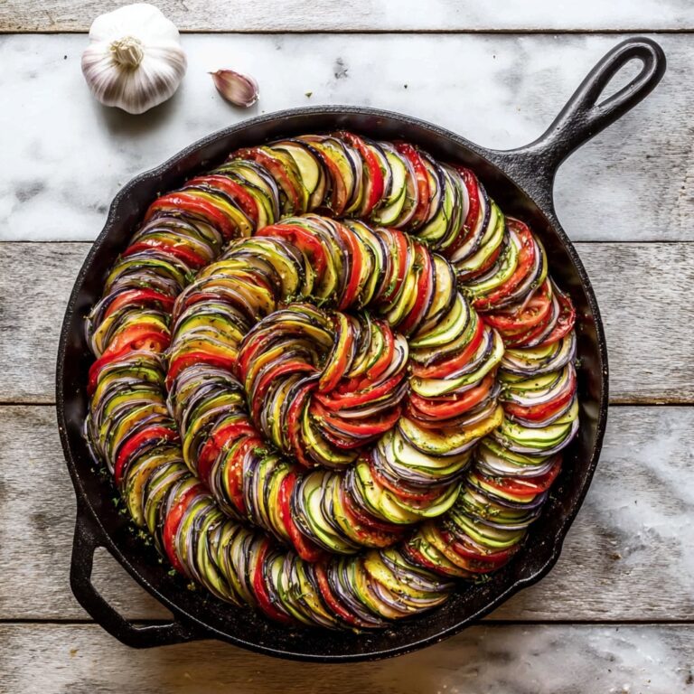 Creamy Garlic Ranch Ratatouille with Toasted Bread Recipe