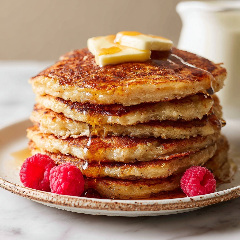 Homemade Oatmeal Pancakes Recipe - Recipe Image