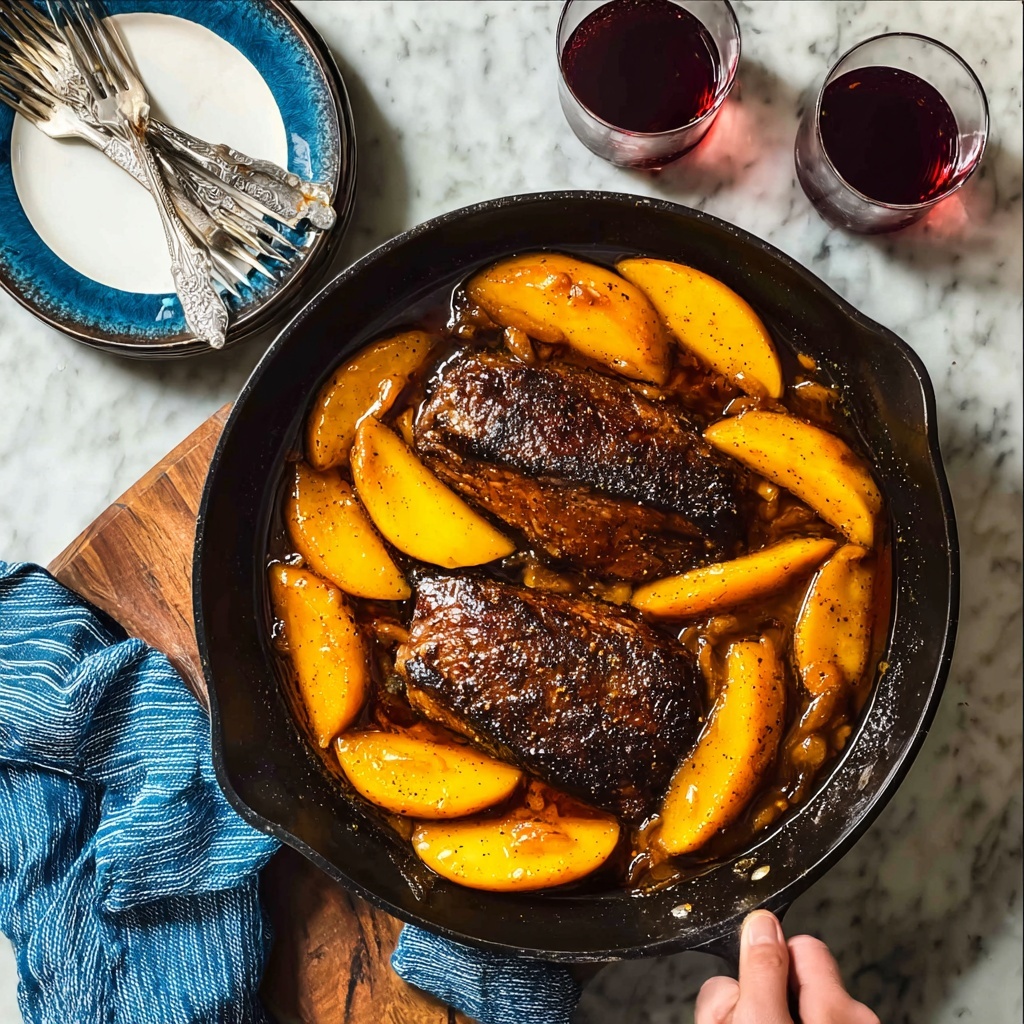 Apple Butter Pork Chops with Sweet and Spicy Apple Sauce Recipe - Recipe Image