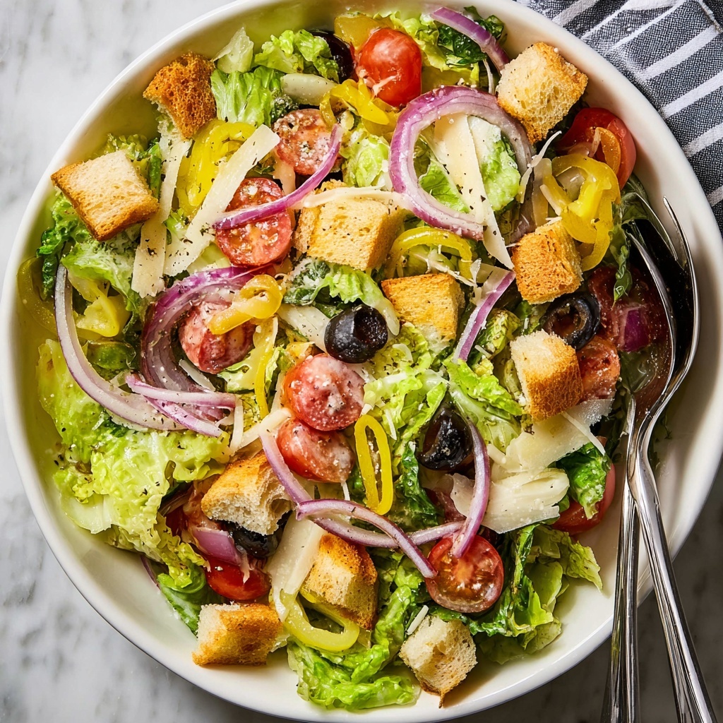 Olive Garden Salad with Copycat Dressing Recipe - Recipe Image