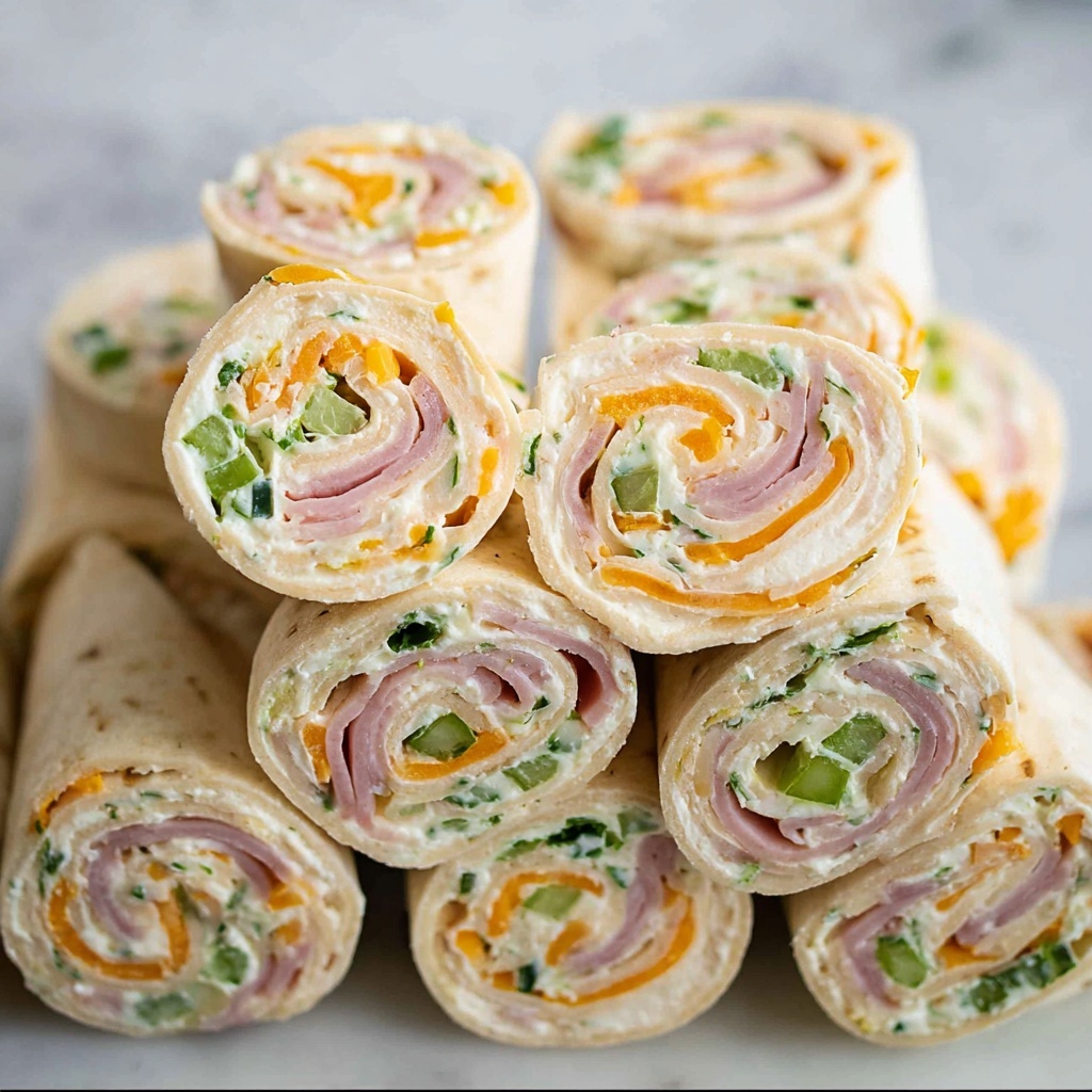 Ham and Cheese Tortilla Roll-Ups Recipe - Recipe Image