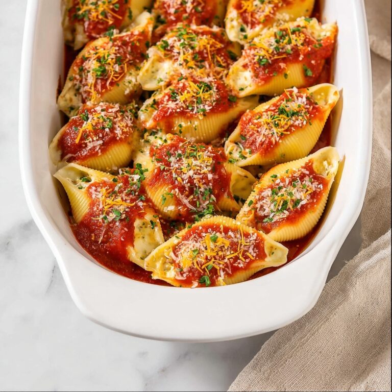 Chicken Stuffed Shells with Ricotta and Parmesan Recipe