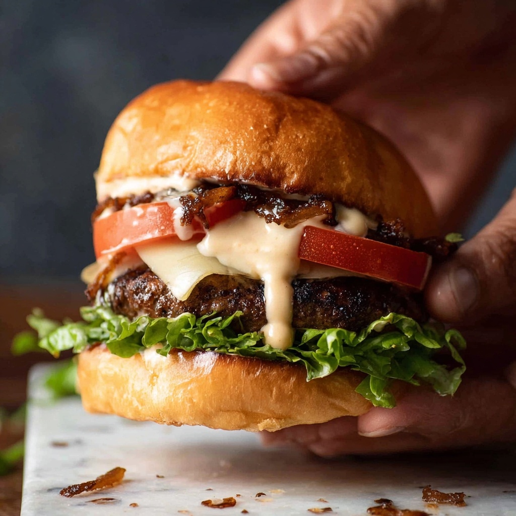 Swiss Mushroom Burgers Recipe - Recipe Image