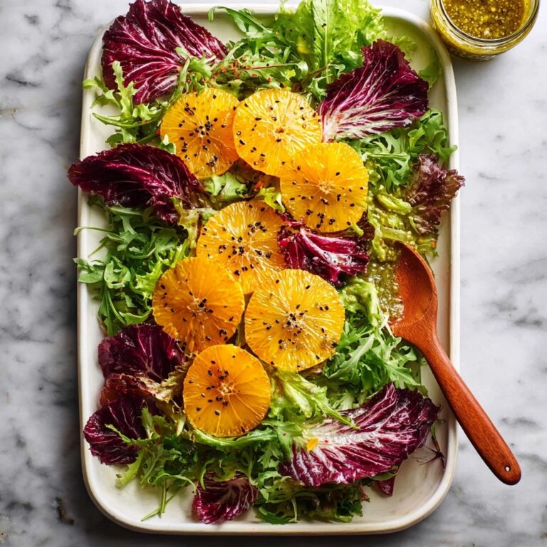 Bitter Leaf and Orange Salad with Orange Poppyseed Dressing Recipe