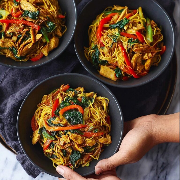 Easy Singapore Chicken Vermicelli Noodles Recipe