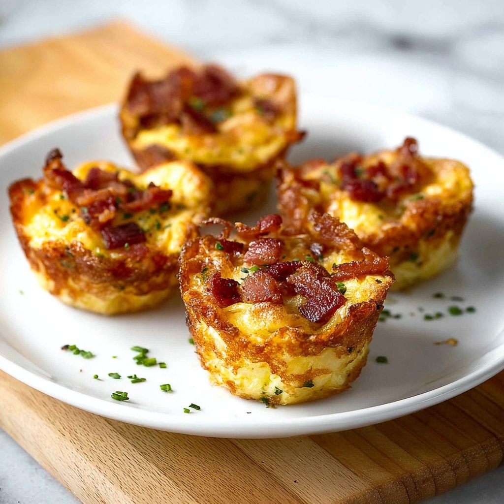 Cheese and Bacon Muffin Tin Hash Browns Recipe - Recipe Image