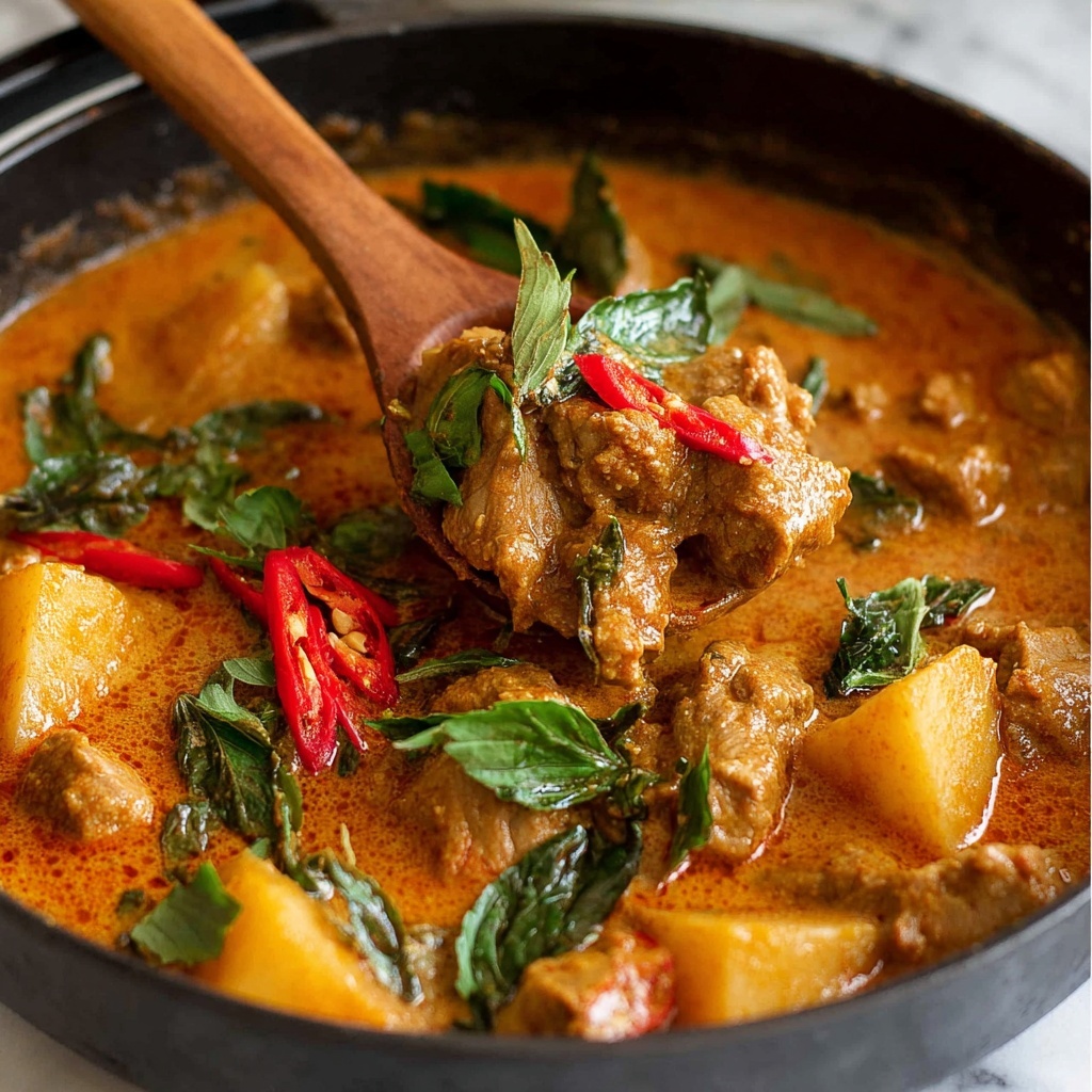 Thai Red Curry with Chicken and Vegetables Recipe - Recipe Image