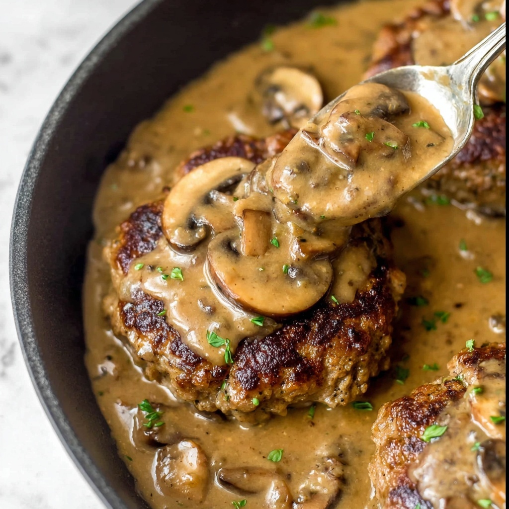 Salisbury Steak with Mushroom Gravy Recipe - Recipe Image