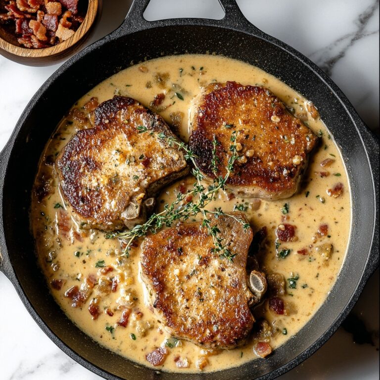 Country Fried Pork Chops with Bacon Gravy Recipe