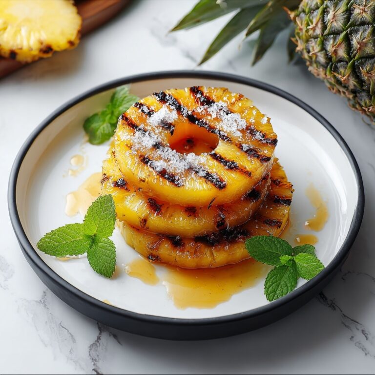 Grilled Pineapple with Caramelized Brown Sugar Recipe