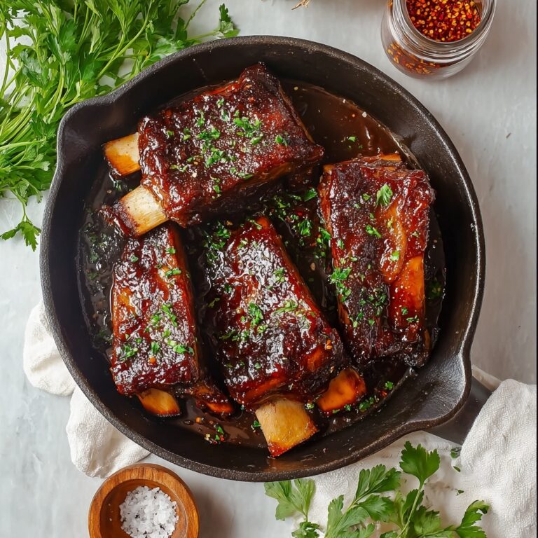 Sticky Honey Garlic Ribs Recipe