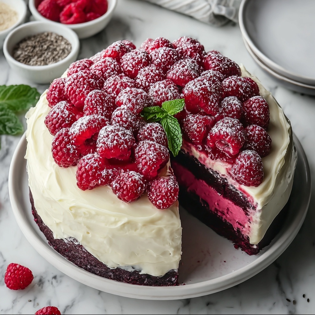 White Chocolate Raspberry Dream Cake Recipe - Recipe Image