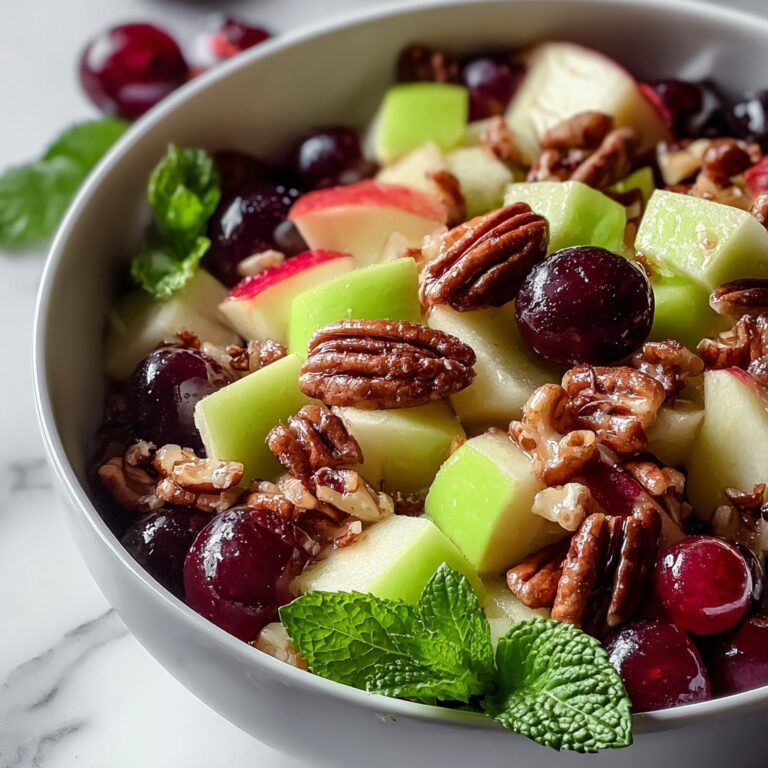 Apple Salad with Grapes, Pecans, and Dried Cranberries Recipe