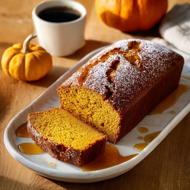Warm Spiced Baked Pumpkin Bread Recipe