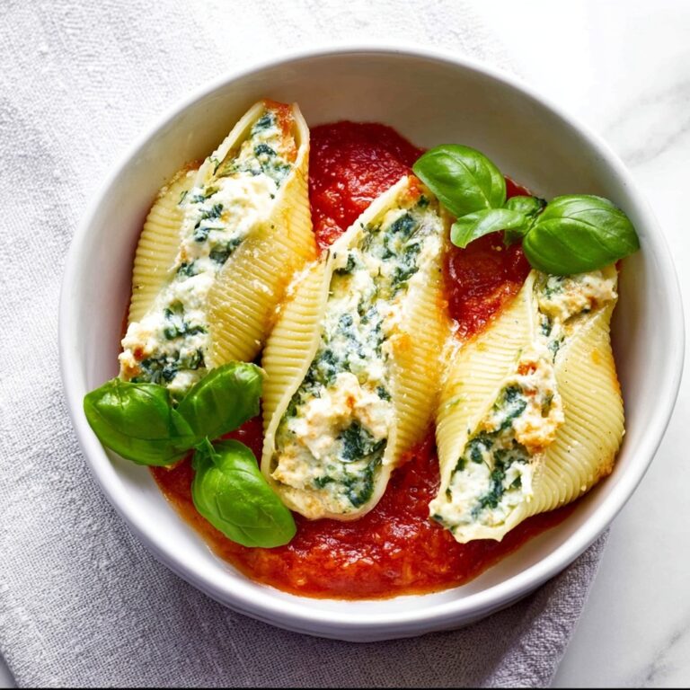 Spinach Artichoke Stuffed Pasta Shells Recipe