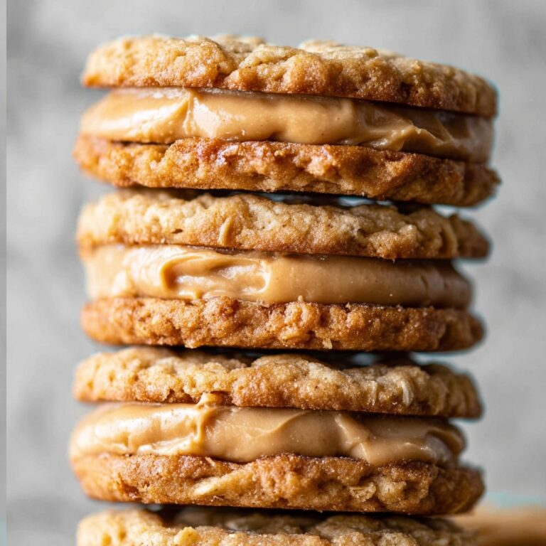 Peanut Butter Oatmeal Sandwich Cookies Recipe