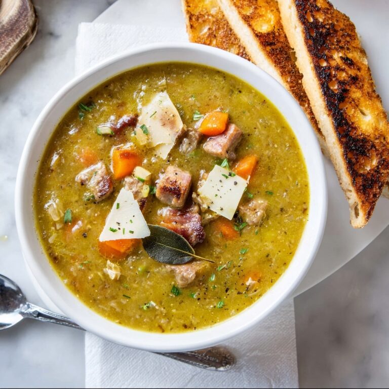 Crock Pot Split Pea Soup with Ham and Smoked Gouda Recipe