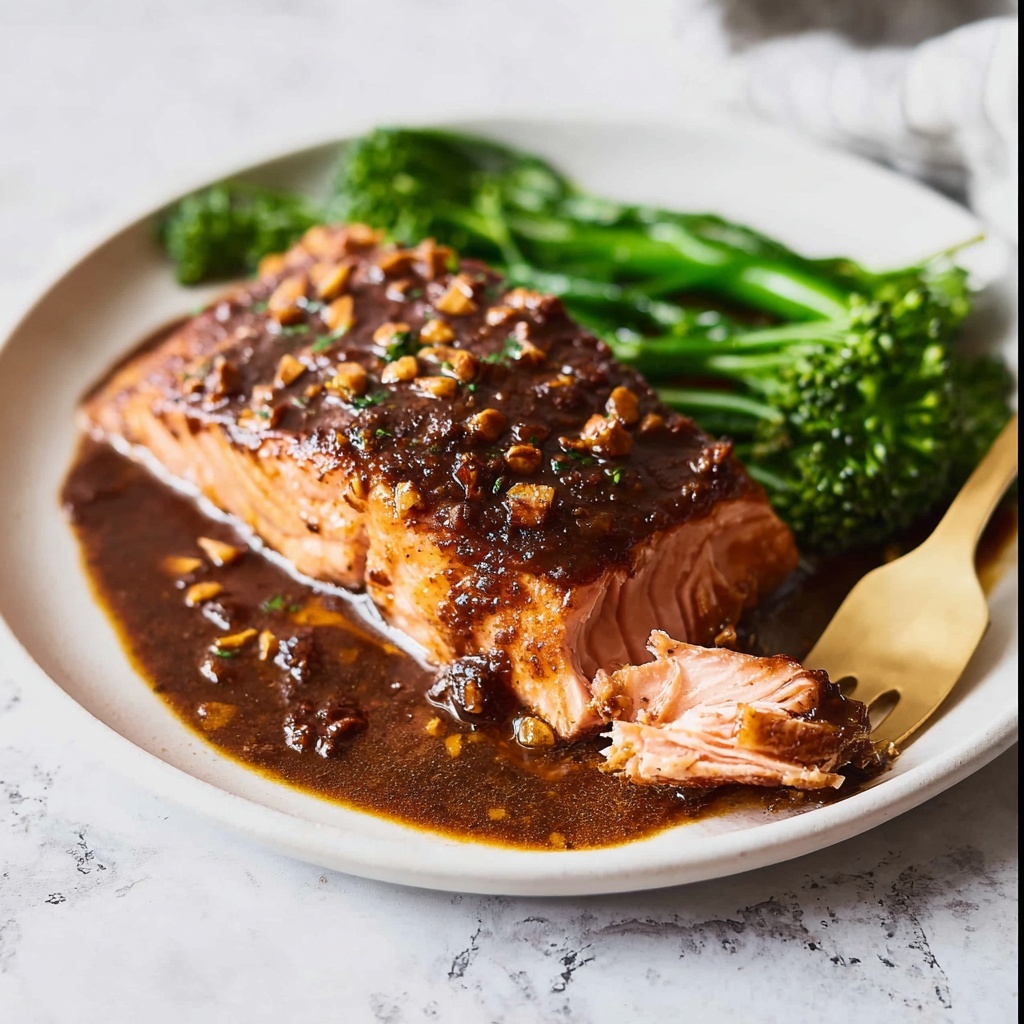 Bourbon Brown Sugar Glazed Salmon Recipe - Recipe Image