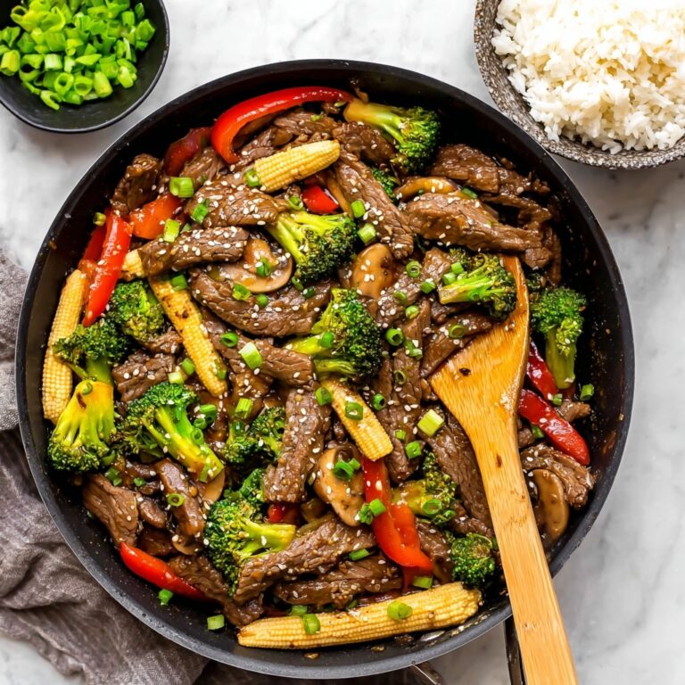 Beef Stir Fry with Vegetables and Sesame Seeds Recipe