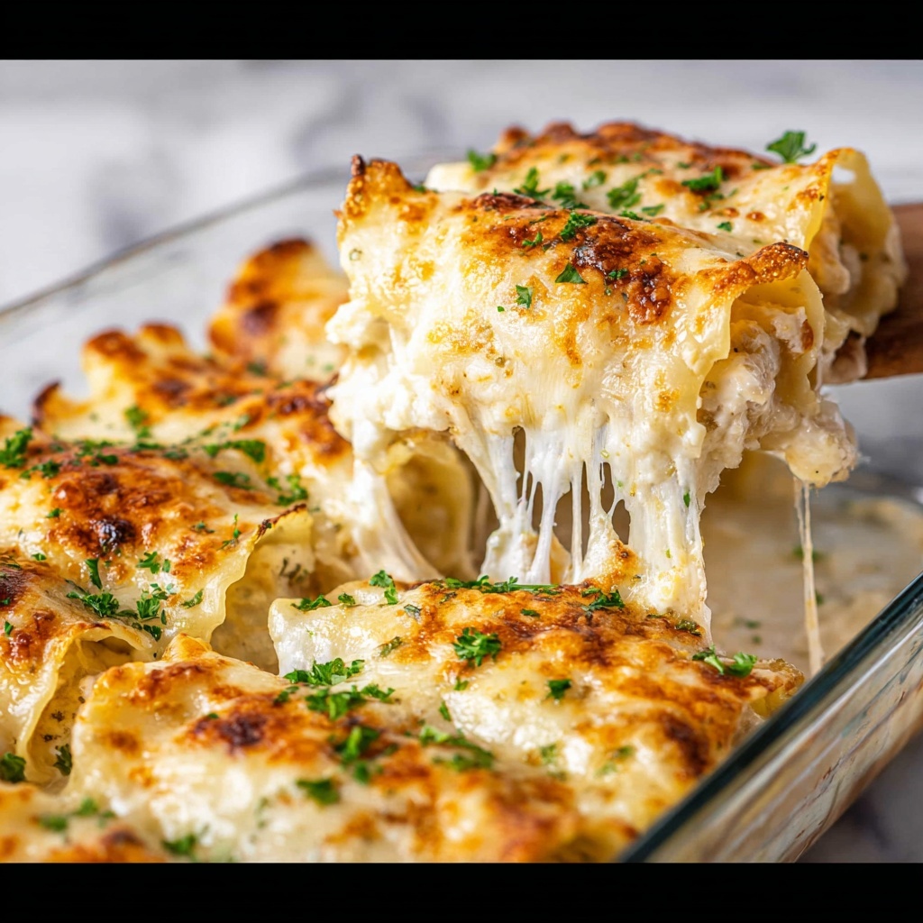 Chicken Alfredo Lasagna Roll Ups Recipe - Recipe Image