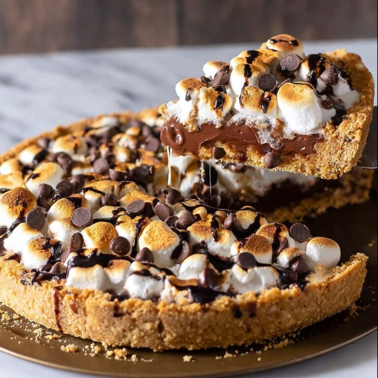 Easy S’mores Dessert Pizza Recipe