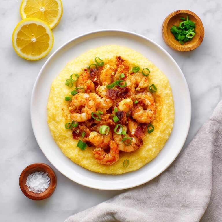 Creamy Shrimp and Cheddar Grits with Bacon and Cajun Flavor Recipe