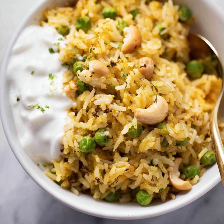 Curried Basmati Rice with Cashews and Cilantro Recipe