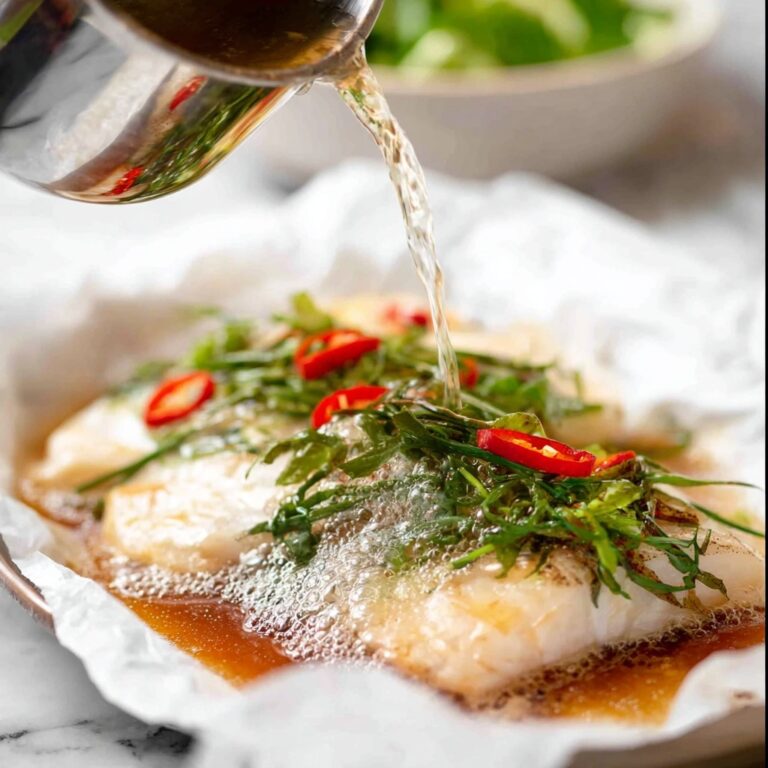 Sizzling Ginger Steamed Fish Recipe