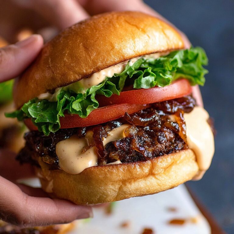 Swiss Mushroom Burgers Recipe