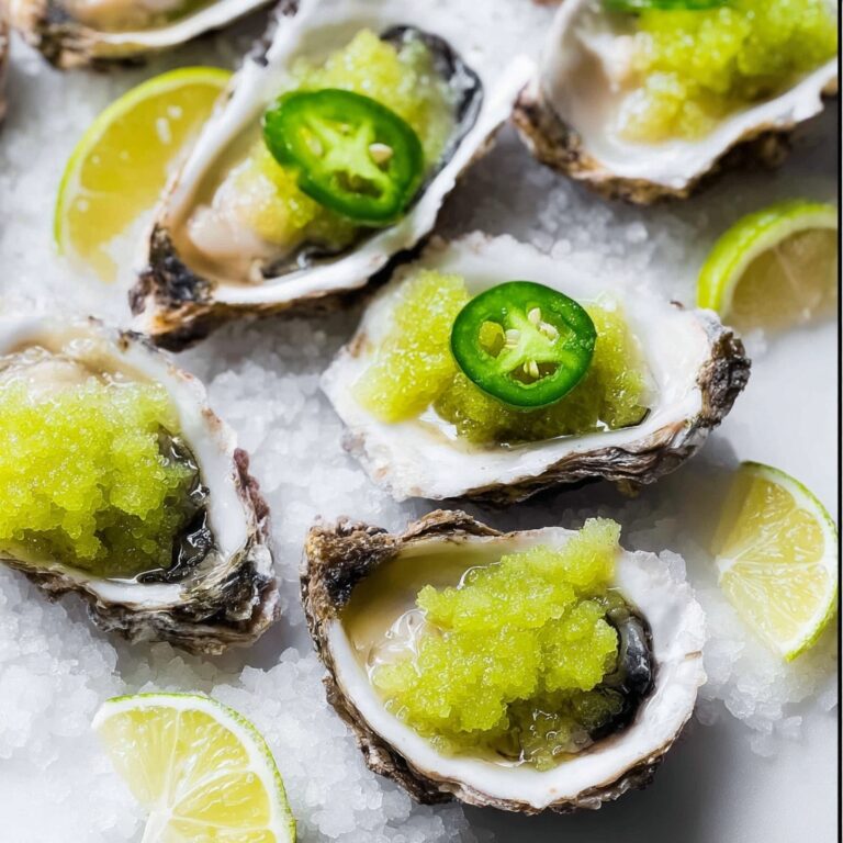 Cucumber Lime Jalapeño Granita for Oysters Recipe
