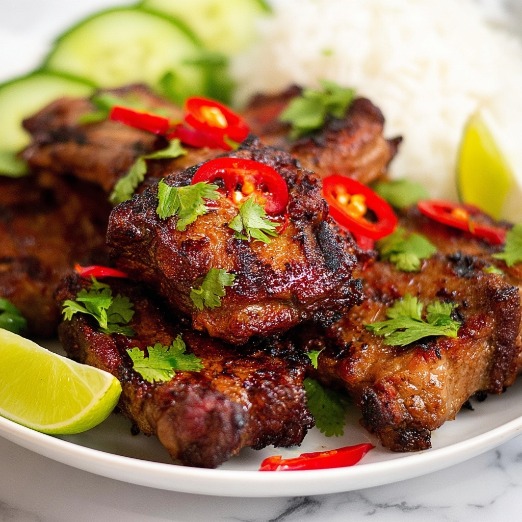 Thai Grilled Chicken (Gai Yang) with Coconut Rice and Dipping Sauces Recipe - Recipe Image